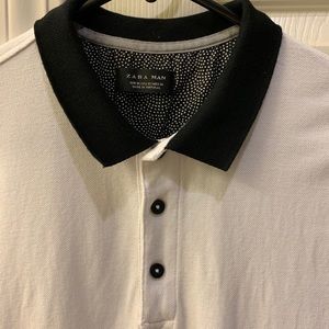 Zara Polo Black and white